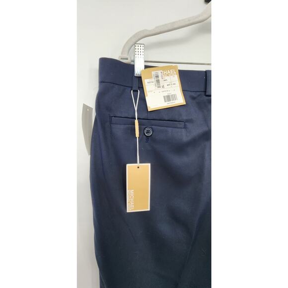 New NWT Men's Michael Michael Kors Navy Blue Dress Pants Slacks Size 40 X 32 - Picture 4 of 7